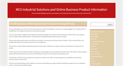 Desktop Screenshot of mcsindustrialsolutions.com