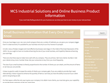 Tablet Screenshot of mcsindustrialsolutions.com